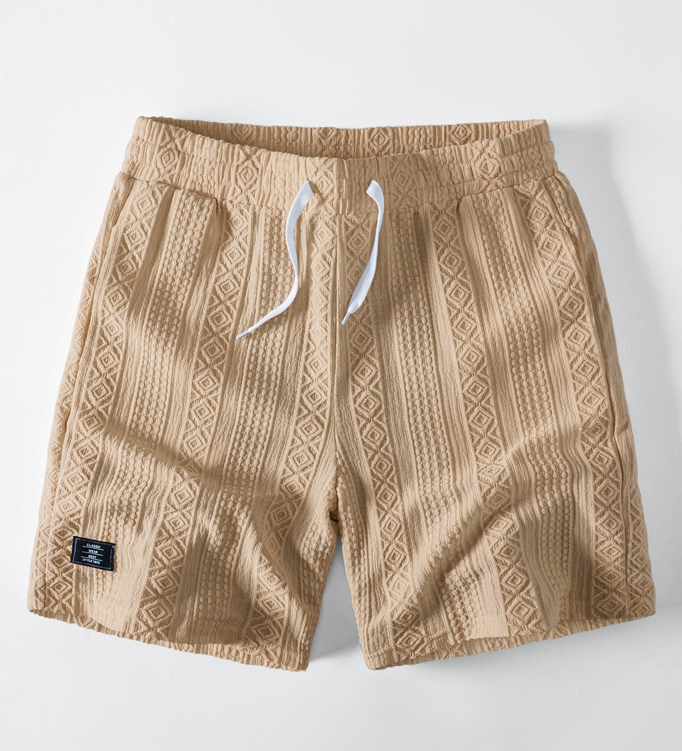 Geometry Jacquard Drawstring 8" Shorts
