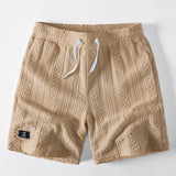 Geometry Jacquard Drawstring 8" Shorts