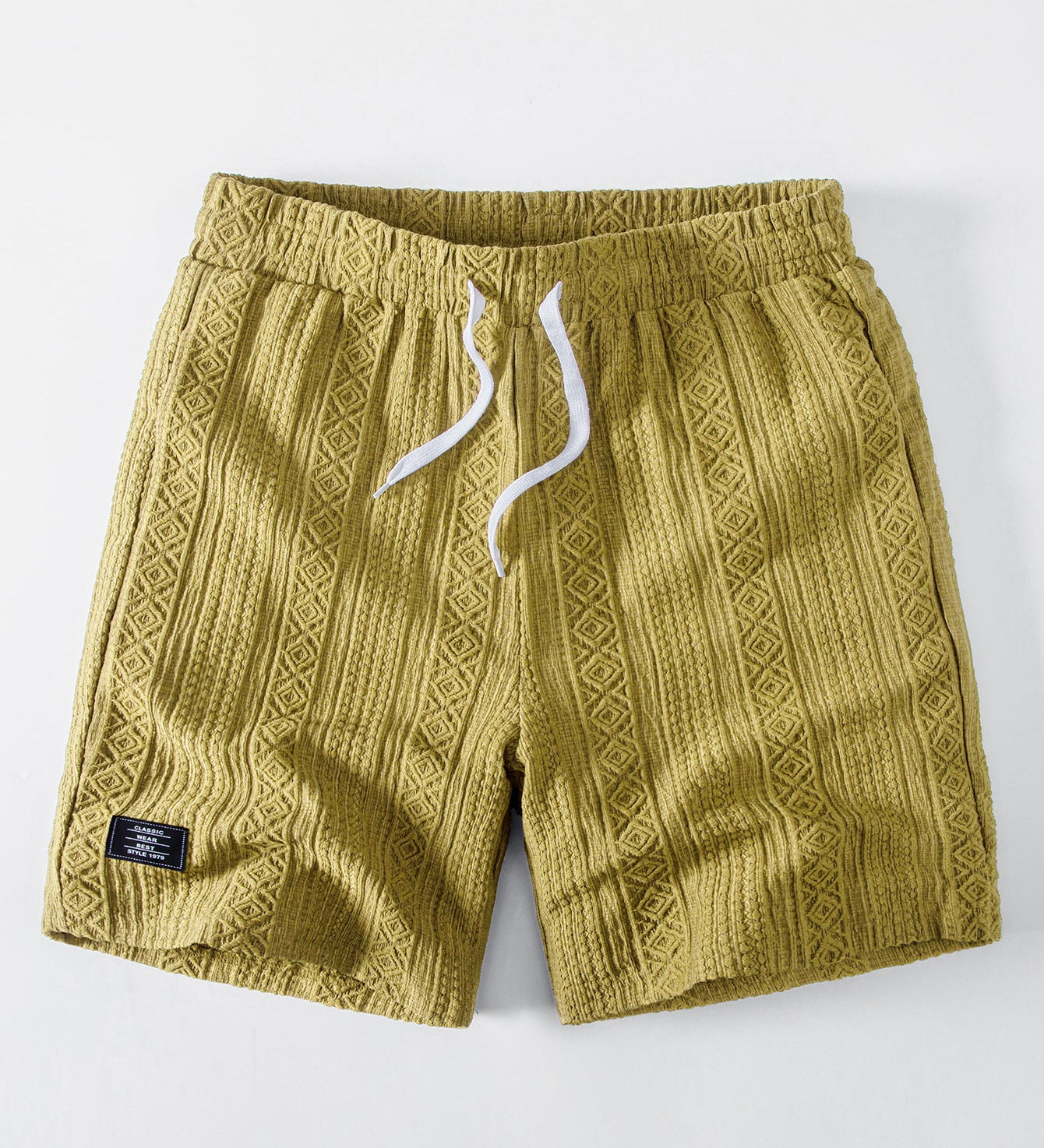 Geometry Jacquard Drawstring 8" Shorts
