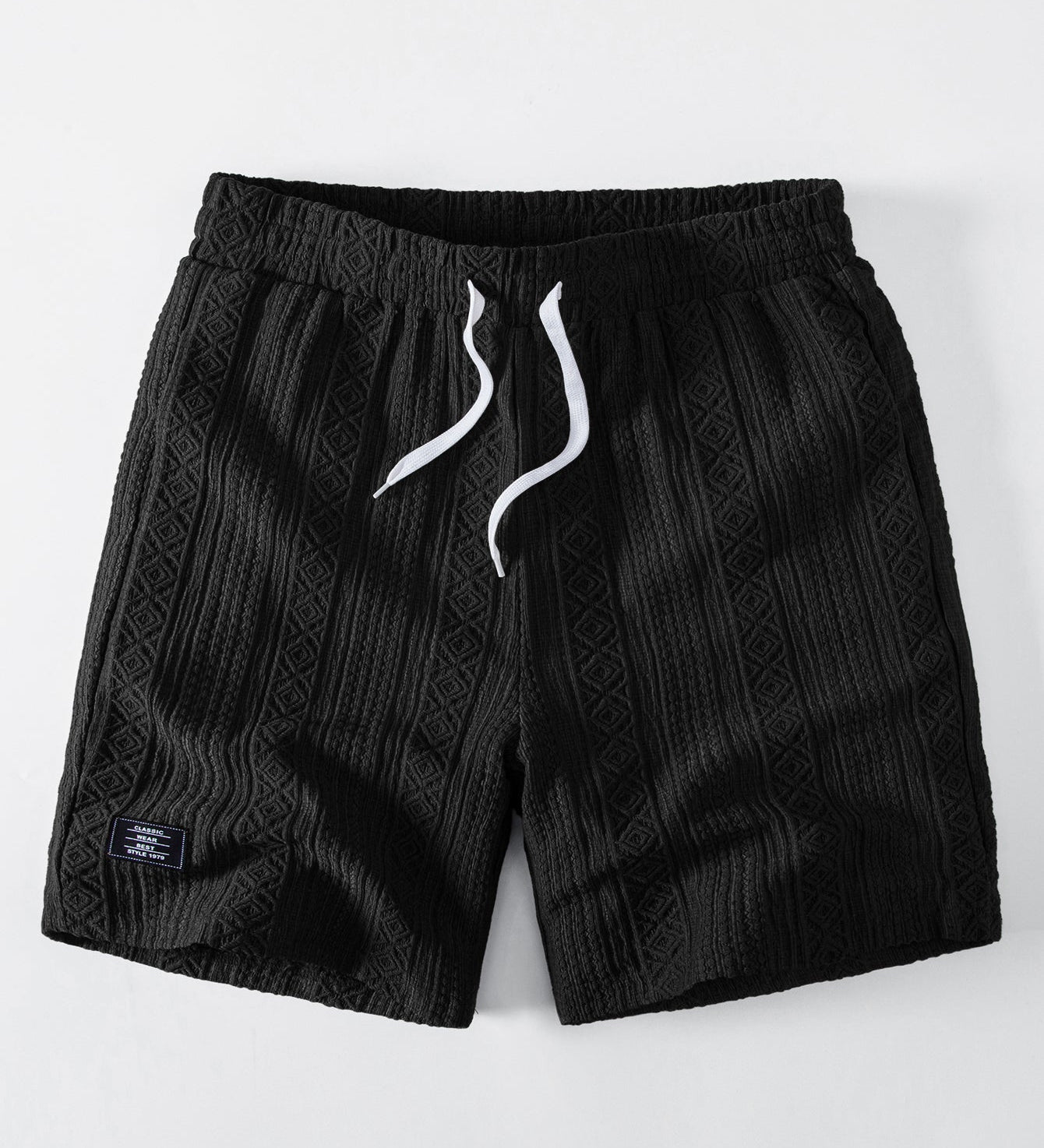 Geometry Jacquard Drawstring 8" Shorts