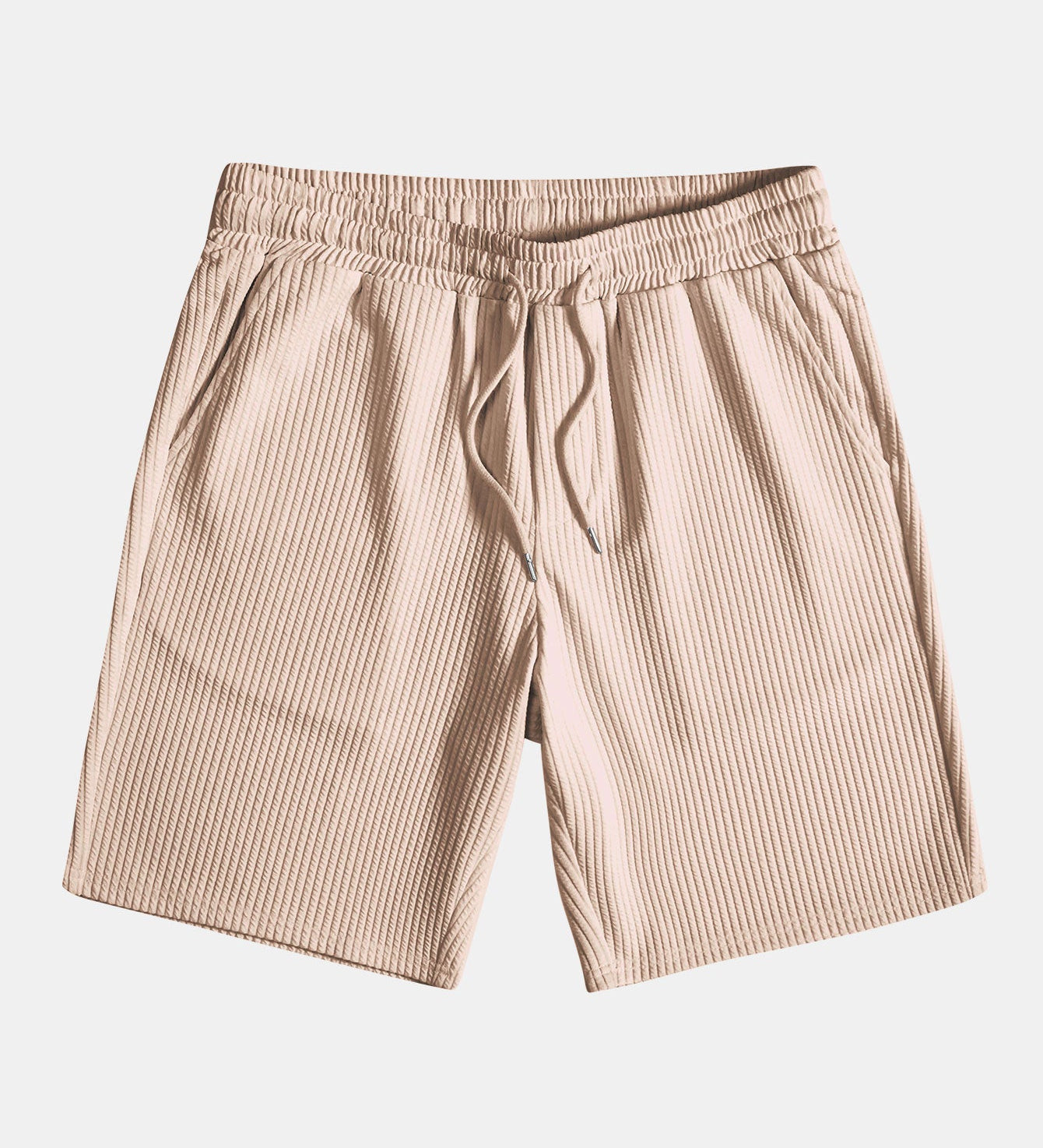 Drawstring Ribbed Shorts