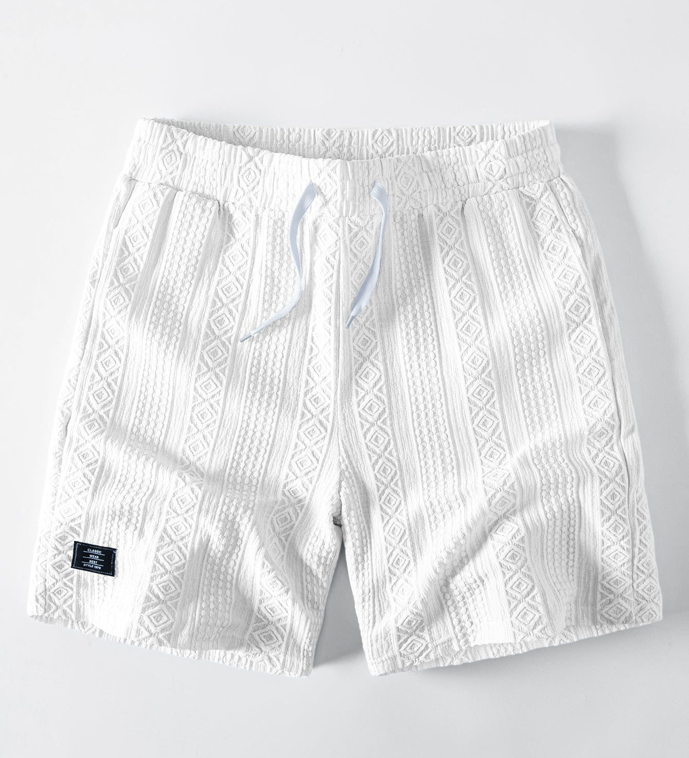 Geometry Jacquard Drawstring 8" Shorts