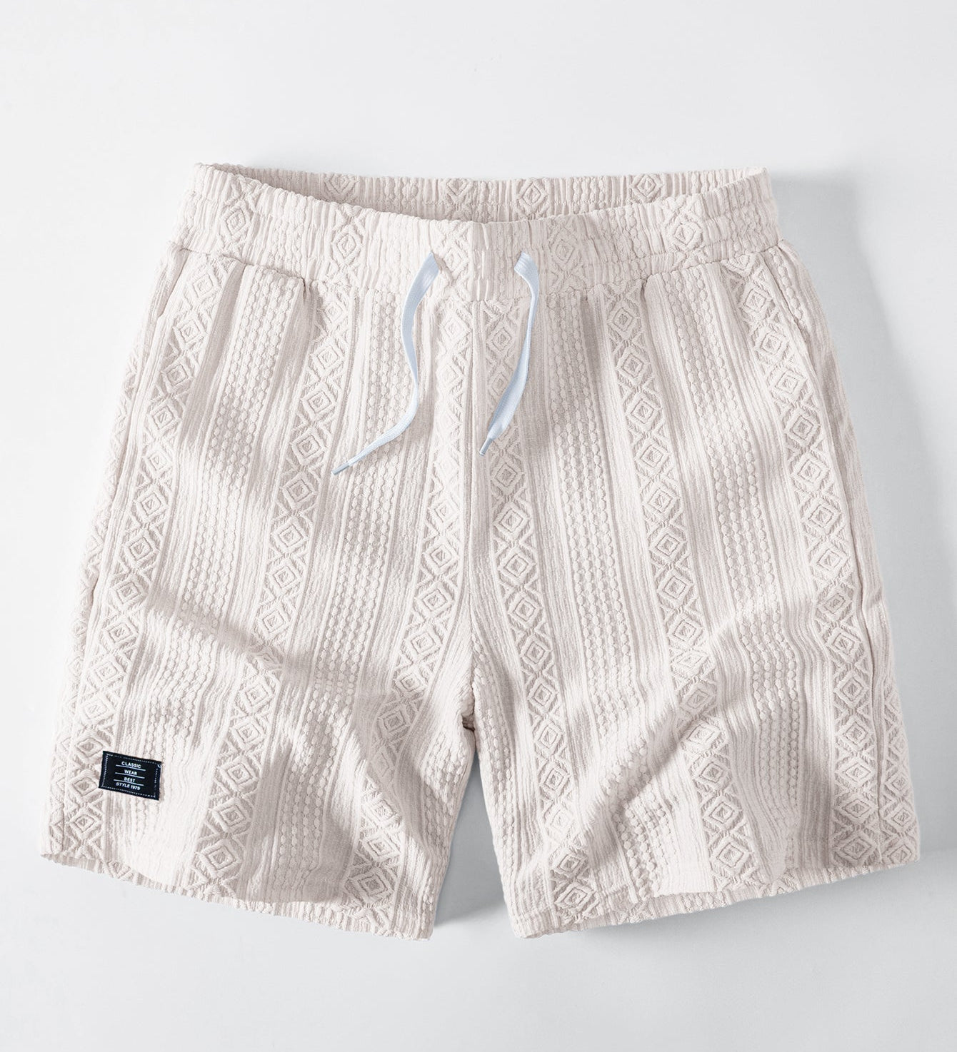 Geometry Jacquard Drawstring 8" Shorts
