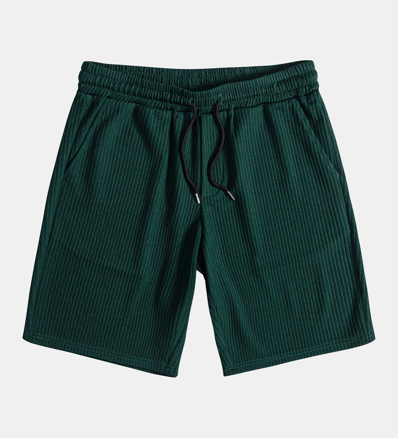 Drawstring Ribbed Shorts