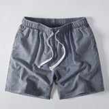Washed Distressed Drawstring Shorts