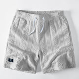 Geometry Jacquard Drawstring 8" Shorts