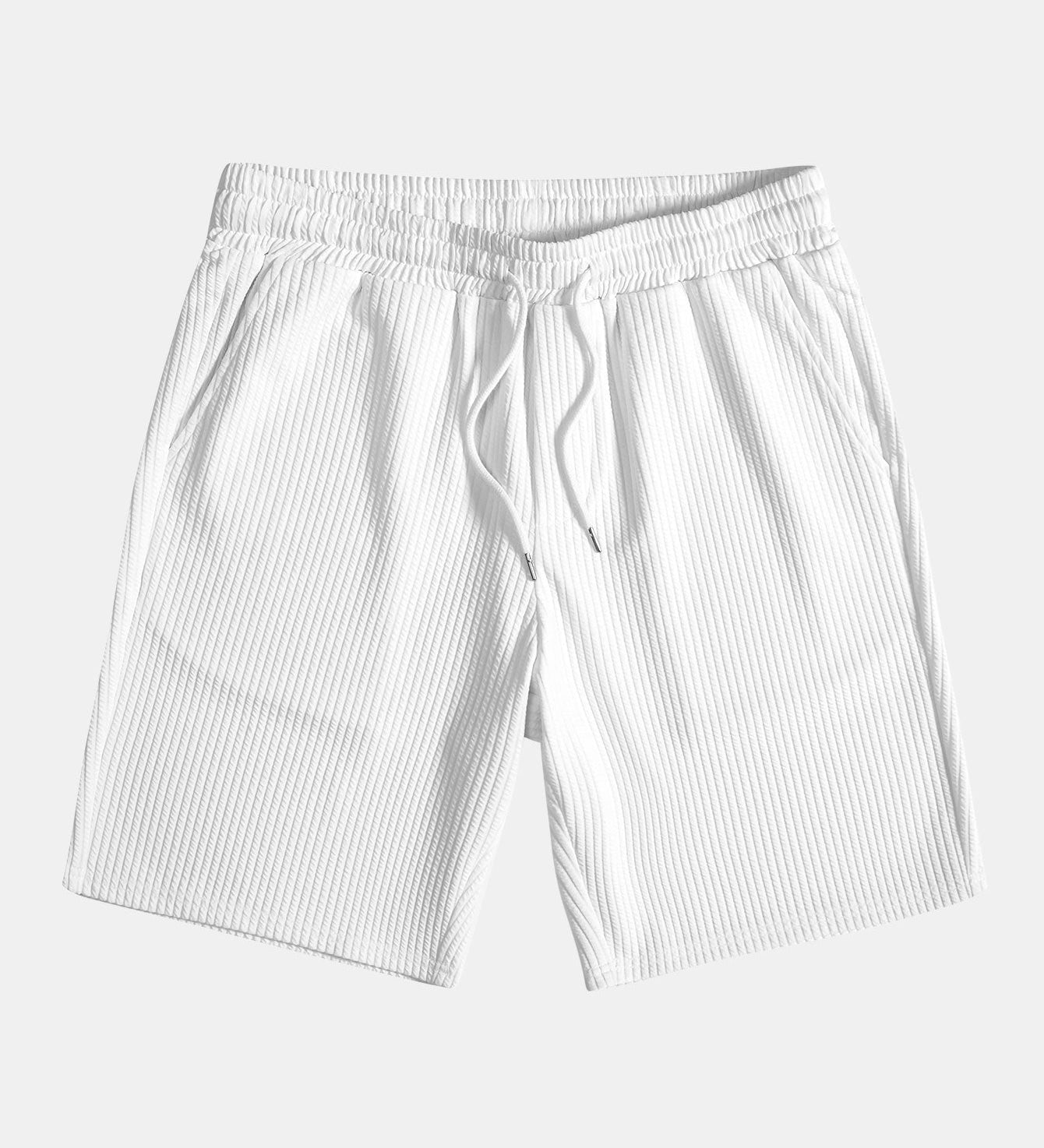 Drawstring Ribbed Shorts