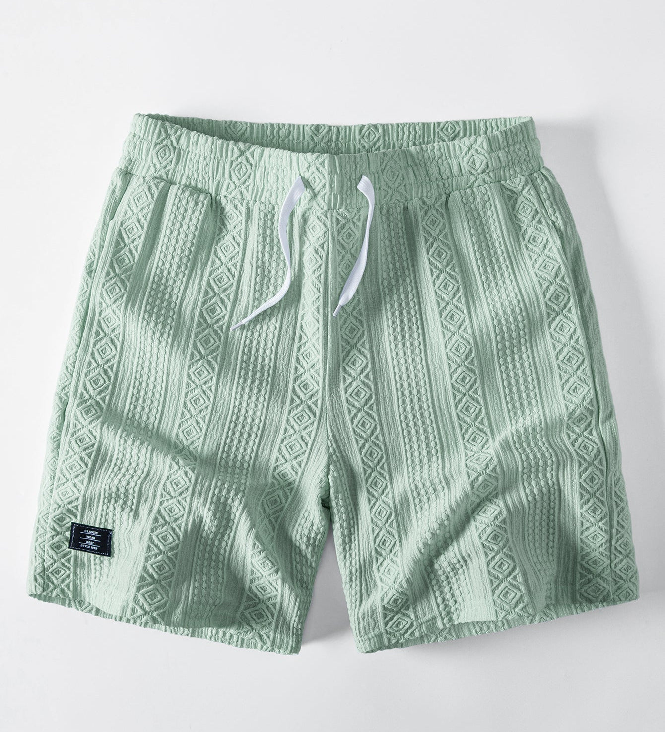 Geometry Jacquard Drawstring 8" Shorts
