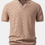 V-Neck Knit Polo