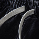 Washed Distressed Drawstring Shorts