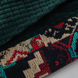 Ethnic Geometric Jacquard Patchwork 7" Corduroy Shorts