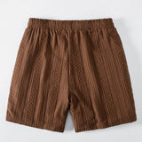Geometry Jacquard Drawstring 8" Shorts
