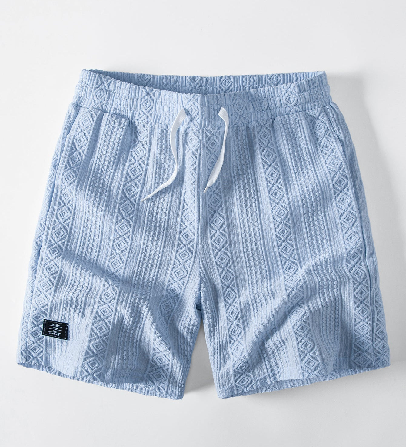 Geometry Jacquard Drawstring 8" Shorts